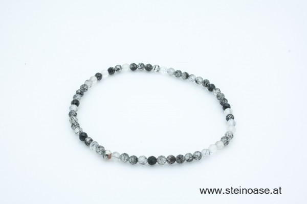 Armband Turmalin-Quarz facettiert 3mm